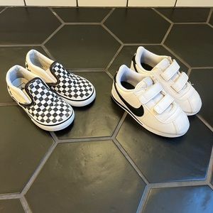 Toddle sneakers- Nike, Vans